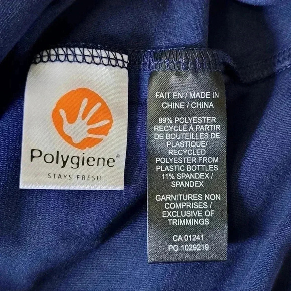 New! I.FiV5 by Simons Long  Sleeved Blue Tee Medium Activewear t-shirt - Picture 7 of 9